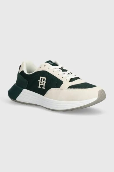 Кроссовки CLASSIC ELEVATED RUNNER MIX Tommy Hilfiger, зеленый