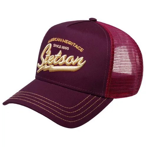 Бейсболка с сеточкой STETSON арт. 7751171 TRUCKER CAP AMERICAN HERITAGE CLASSIC (фиолетовый), Размер: UNI