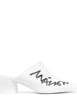 MM6 Maison Margiela мюли с логотипом