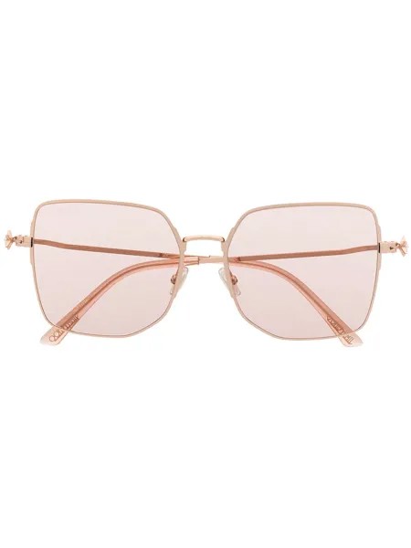 Jimmy Choo Eyewear солнцезащитные очки в массивной оправе