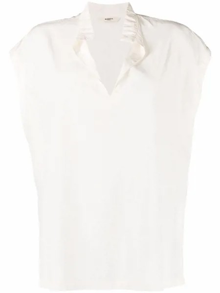 Barena блузка без рукавов с V-образным вырезом