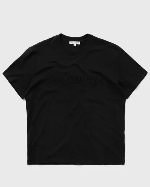 Футболка Jw Anderson Logo Embroidery Tee, черный