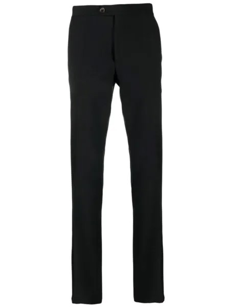 Corneliani шерстяные брюки строгого кроя, черный