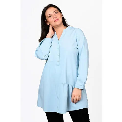 Блуза SVESTA, размер 56, голубой