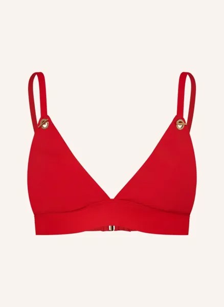 Топ бикини без косточек beach club solids Lauren Ralph Lauren, красный