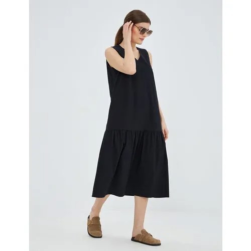 Сарафан hassfashion, размер S, черный