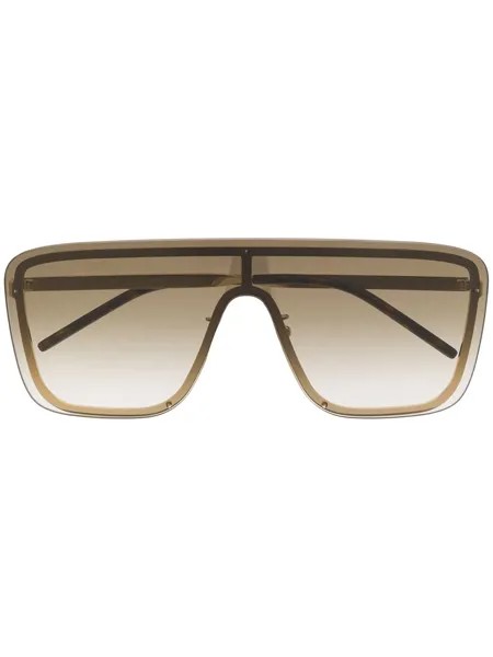 Saint Laurent Eyewear солнцезащитные очки-маска New Wave SL1 Mask