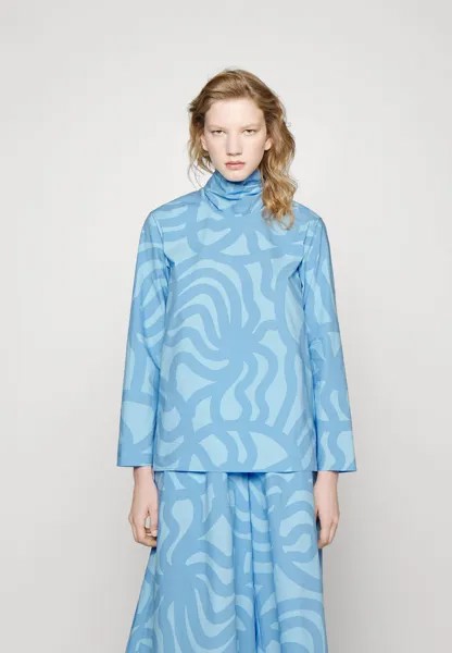 Топ с длинными рукавами Marimekko, голубой/синий