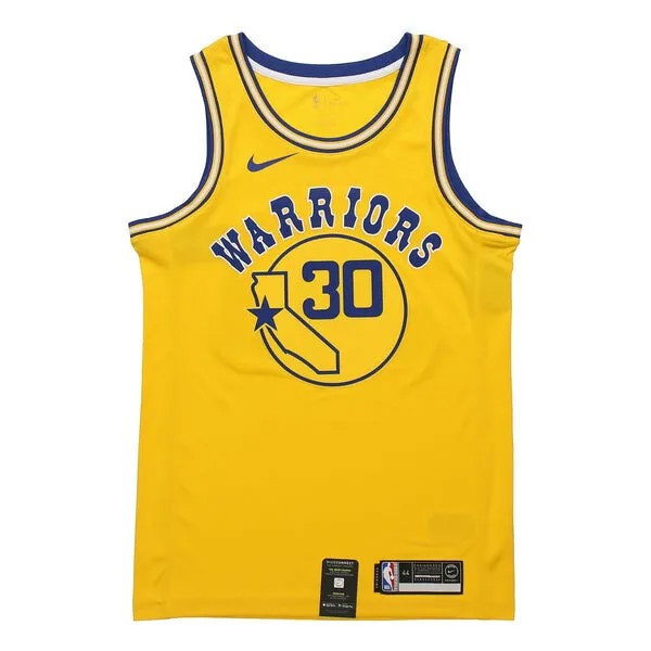 Баскетбольная майка классическая версия swingman connected майка nba golden state warriors stephen curry Nike, желтый