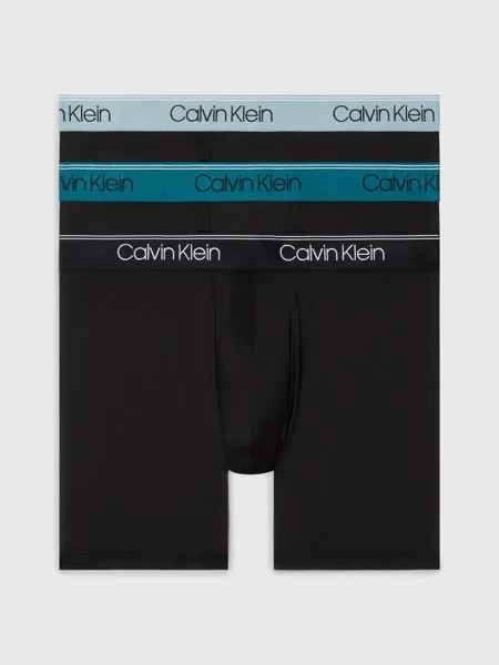 Боксеры Calvin Klein Underwear (3 шт.), с эластичным поясом с логотипом, черный