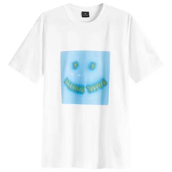 Футболка Paul Smith Blow Up Happy T-Shirt, белый