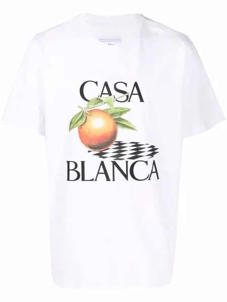 Casablanca футболка с принтом