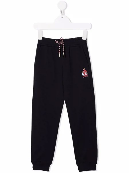 LANVIN Enfant спортивные брюки с логотипом