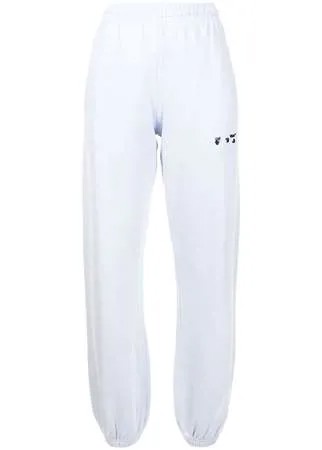 Off-White спортивные брюки с логотипом OW