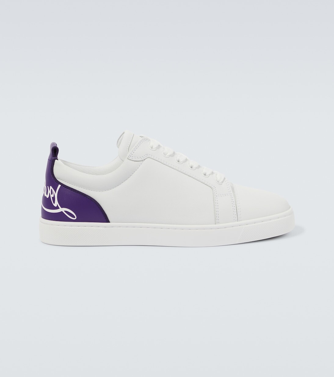 Кожаные кроссовки Fun Louis Junior Christian Louboutin, белый
