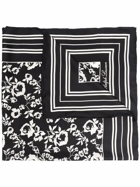 Lauren Ralph Lauren шелковый платок с цветочным принтом