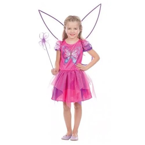 Детское платье розовой бабочки (11214) 116 см