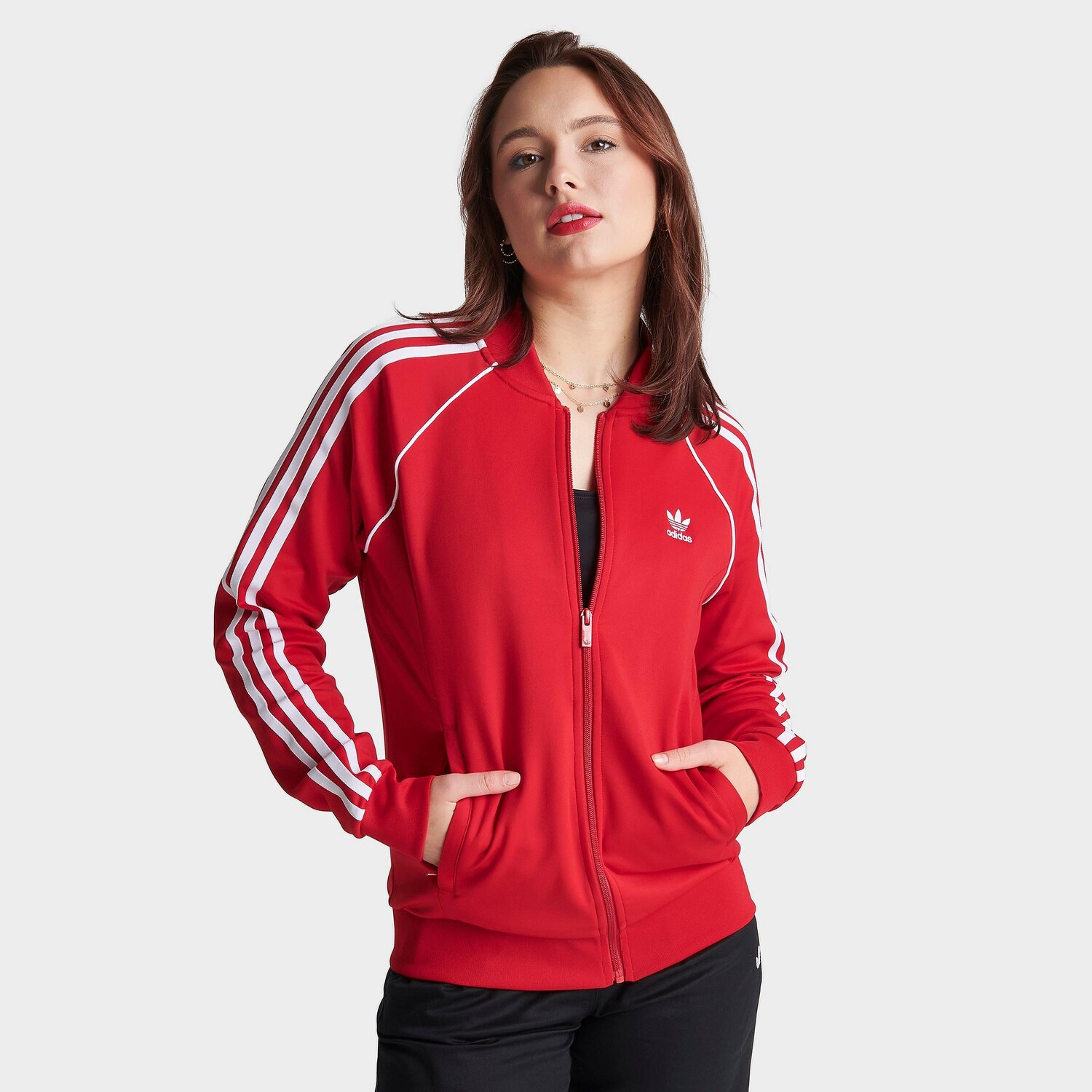 Женская спортивная куртка adidas Originals adicolor Classic Superstar, красный