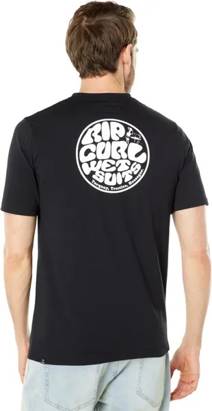 Футболка Rip Curl Icons of Surf Short Sleeve UV, черный