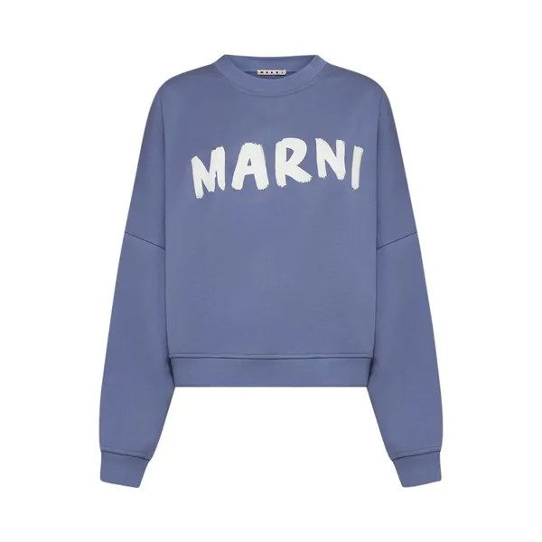 Толстовка Marni Logo Sweatshirt, цвет Shadow