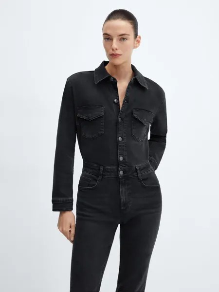 Джинсовый комбинезон Judith Mango, открытый серый