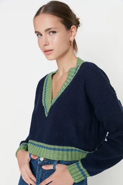 Джемпер женский Trendyol TWOAW22KZ1492 синий M