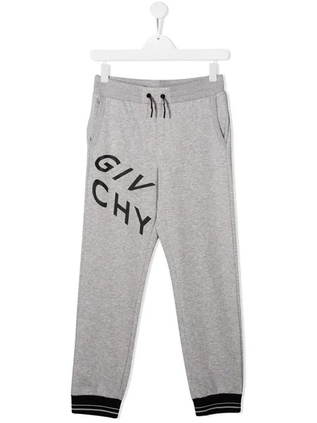 Givenchy Kids спортивные брюки с логотипом