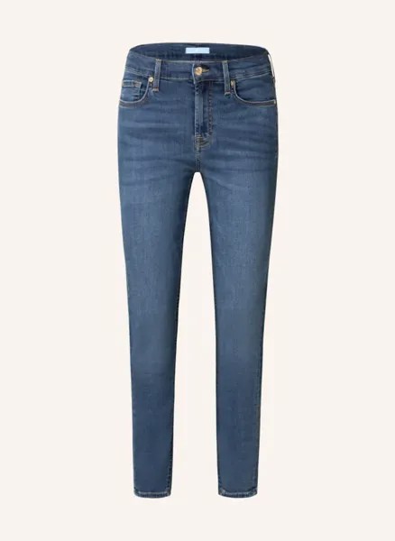 Джинсы скинни the ankle skinny 7 For All Mankind, серебряный