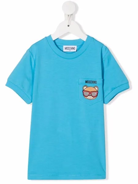 Moschino Kids футболка с принтом Teddy Bear