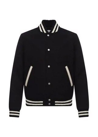 Шерстяной бомбер Saint Laurent