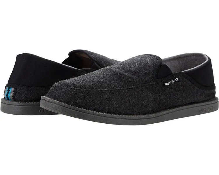 Домашняя обувь Quiksilver Surf Checker Slipper, цвет Grey/Black/White