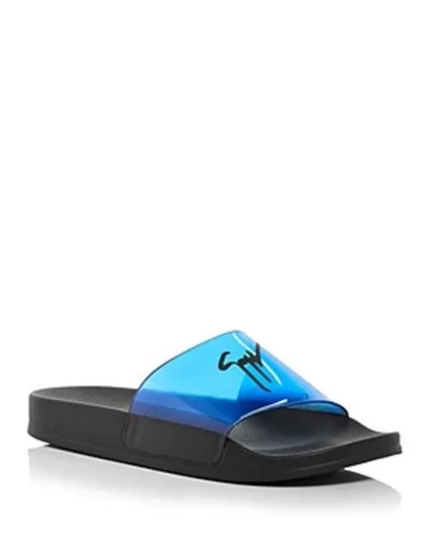 Мужские шлепанцы Giuseppe Zanotti с блестками Cina Nero 40 евро США 7