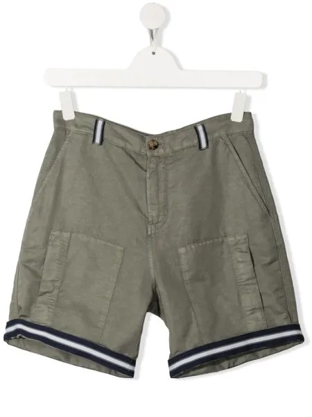 Brunello Cucinelli Kids шорты с контрастной отделкой