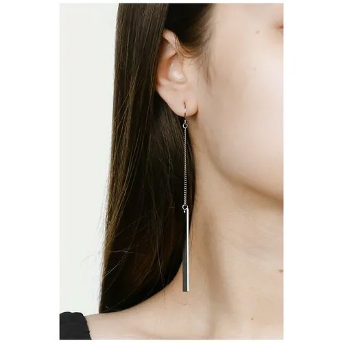 Серьги с подвесками MASTERSKAYA SKOKOVAYANA ACCESSORIES, серебряный