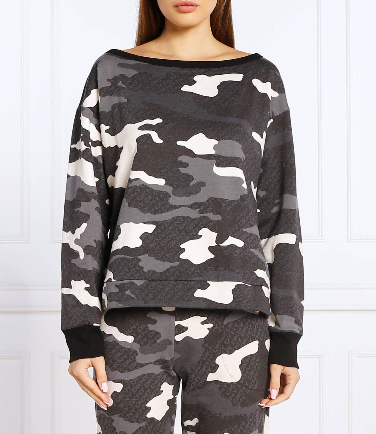 Толстовка DKNY SLEEPWEAR regular fit, цвет grafite