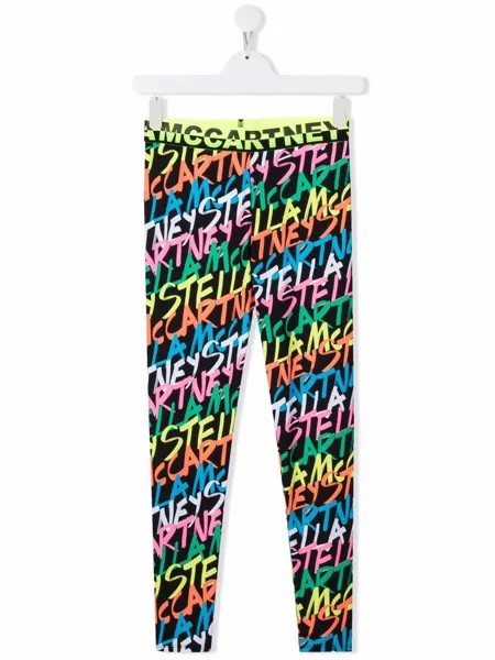 Stella McCartney Kids легинсы с логотипом