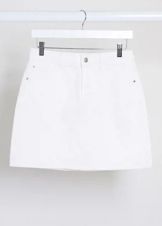 Белая джинсовая юбка Pimkie-Белый