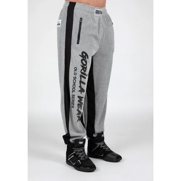 GORILLA WEAR Augustine Old School Мужские длинные спортивные брюки для фитнеса серые