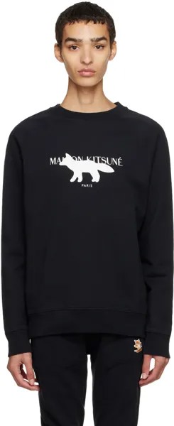 Толстовка Black Fox Stamp Maison Kitsuné