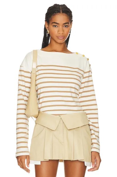 Топ Rag & Bone Bardot, цвет Camel Stripe