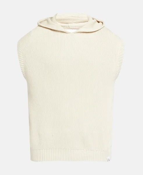 Трикотажный джемпер с капюшоном Calvin Klein Jeans, экрю