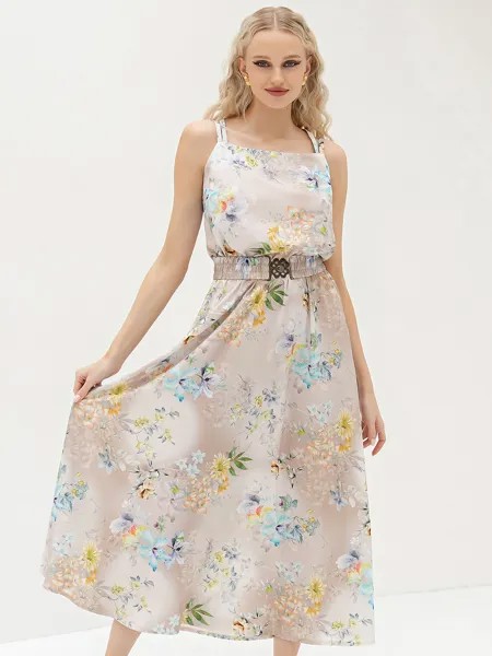 Сарафан женский Olivegrey Pl000750L(natella) бежевый 46 RU