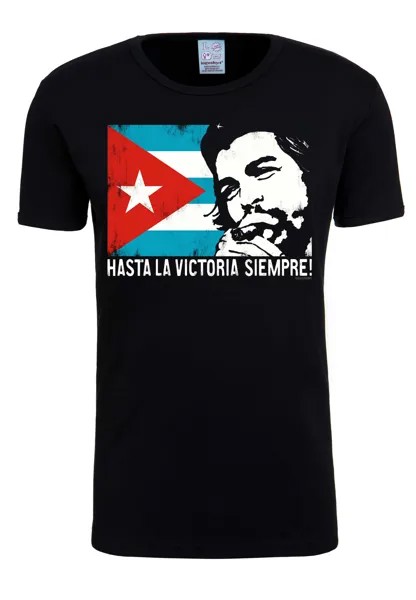 Футболка Logoshirt Che Guevara Cuban Flag, черный