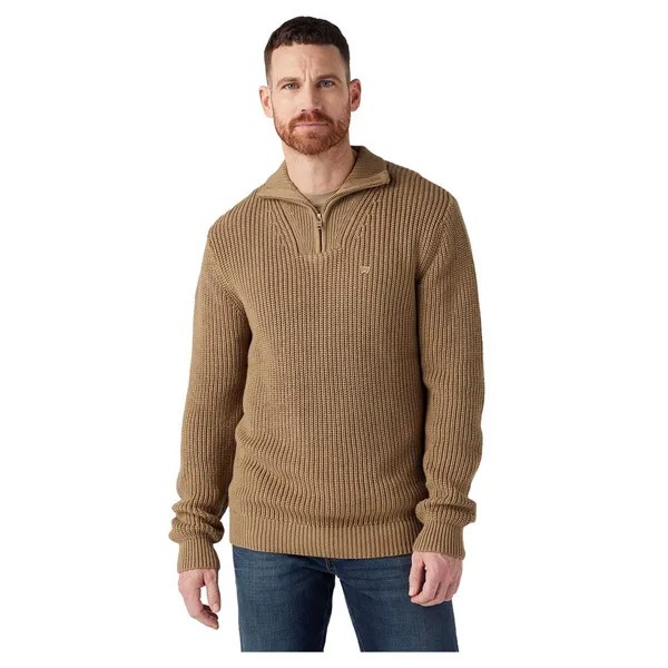 Свитер Wrangler Half Zip, коричневый