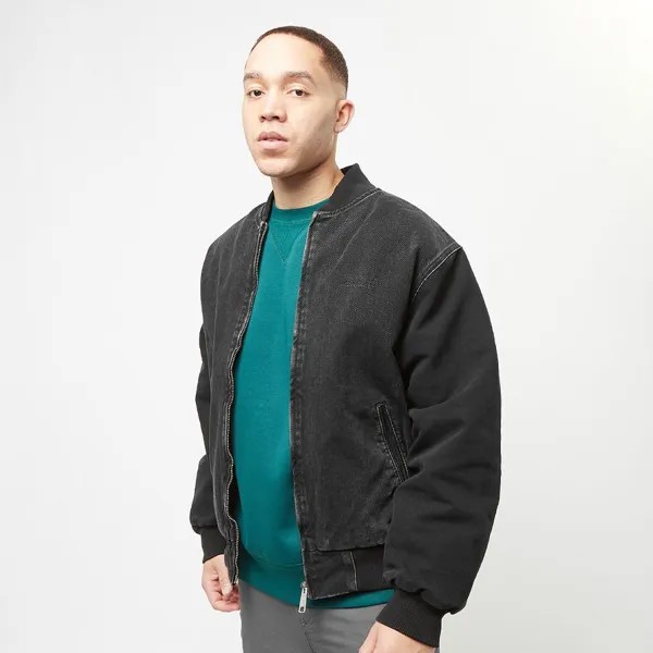 Куртка Paxon Bomber Carhartt WIP, цвет stone washed black/black