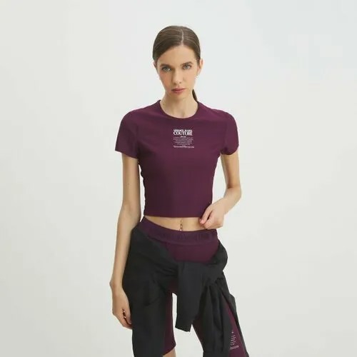 Топ Versace Jeans Couture, размер S, темно-фиолетовый