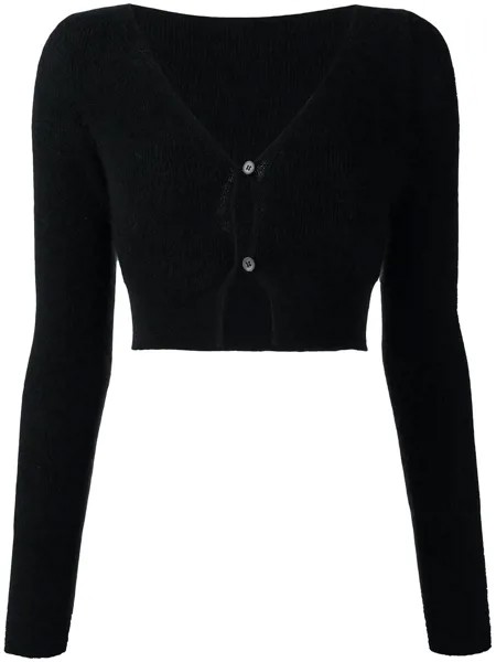 Jacquemus cropped mohair-wool cardigan