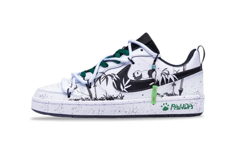 Кроссовки Nike Court Borough 2 Skateboarding Shoes Women's Low-top White/Green, зеленый