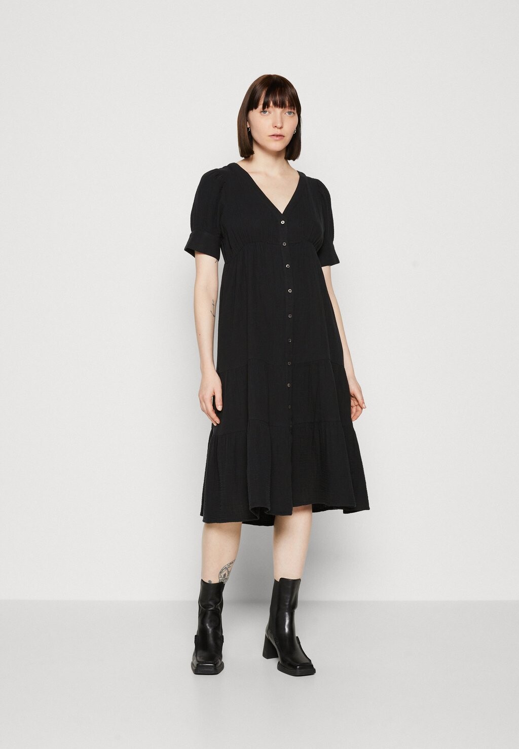 Платье-рубашка Madewell, черный