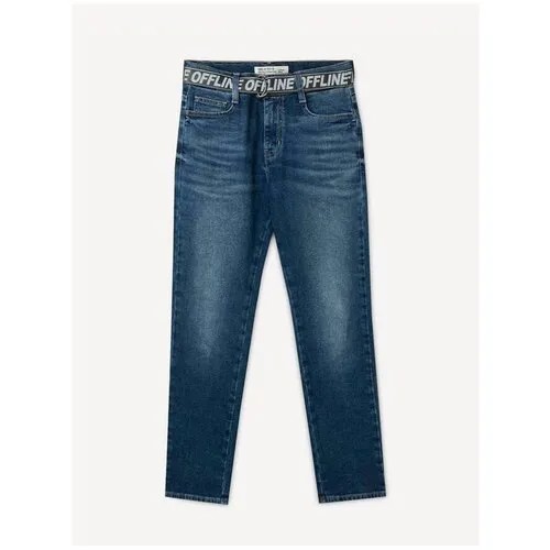Джинсы Slim с ремнём для мальчика Gloria Jeans, размер 10-11л/146 (36)